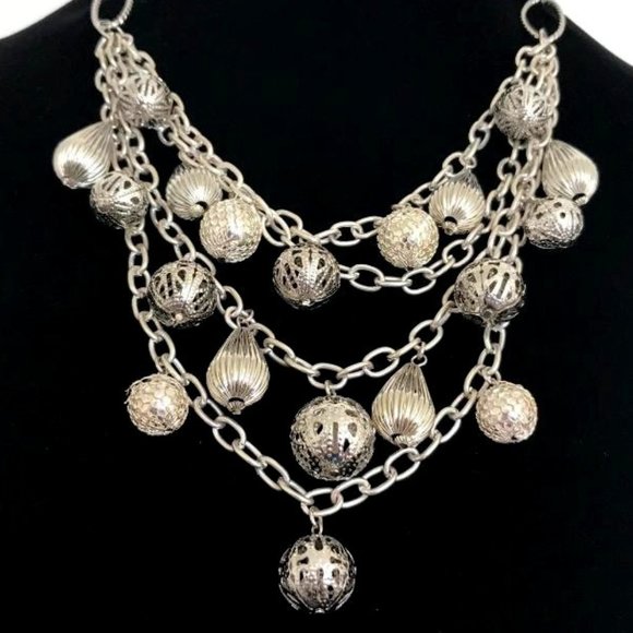 White House Black Market Jewelry - White House Black Market Silver-Tone Necklace